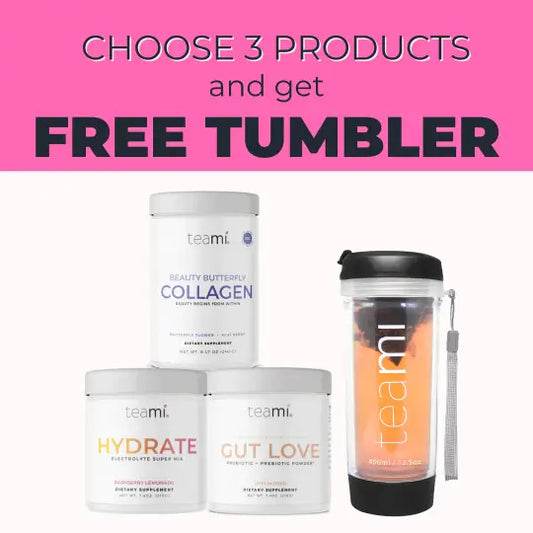 FREE TUMBLER when you choose 3 products